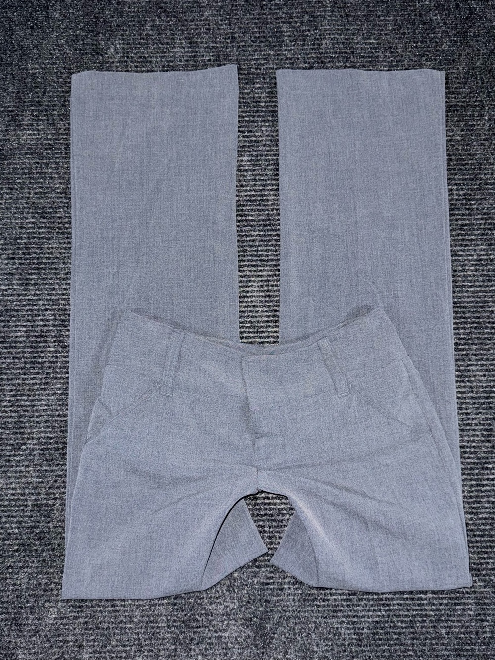 Y2K Gray Low Rise Office Siren Work Dress Pants Trousers Women's Size 2 Preppy
